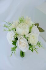 Unutulmaz Şakayık ve  Güller Gelin Buketi - Görsel 2