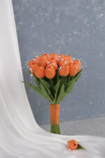 İncili Islak Turuncu Lale Gelin Çiçeği - Görsel 6