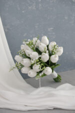 Islak Lale Beyaz Doğal Gelin Çiçeği