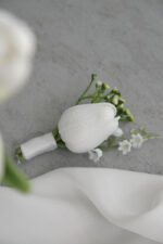 Islak Lale Beyaz Doğal Gelin Çiçeği - Görsel 5