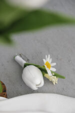 Papatyalı Islak Lale Premium Gelin Buketi - Görsel 5