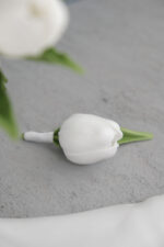 Islak Beyaz Lale Gelin Buketi - Görsel 5