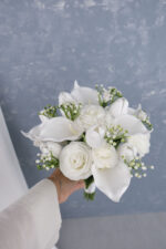 Islak Lale Gala Gül Beyaz Gelin Çiçeği - Görsel 2