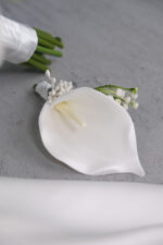 Islak Lale Gala Gül Beyaz Gelin Çiçeği - Görsel 4