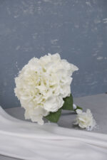 İncili Beyaz Ortanca Gelin Buketi - Görsel 4